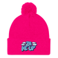 ZaMeUp! Embroidered Pom-Pom Beanie